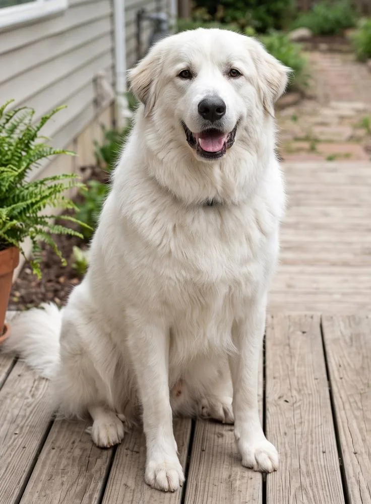 An adult medium-sized female Great Pyrenees dog named Opal for adoption in Crown Point, IN
