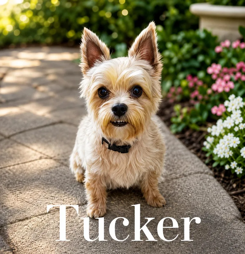 A young small-sized male Yellow / Tan / Blond / Fawn Yorkshire Terrier dog named Tucker for adoption in Miami, FL