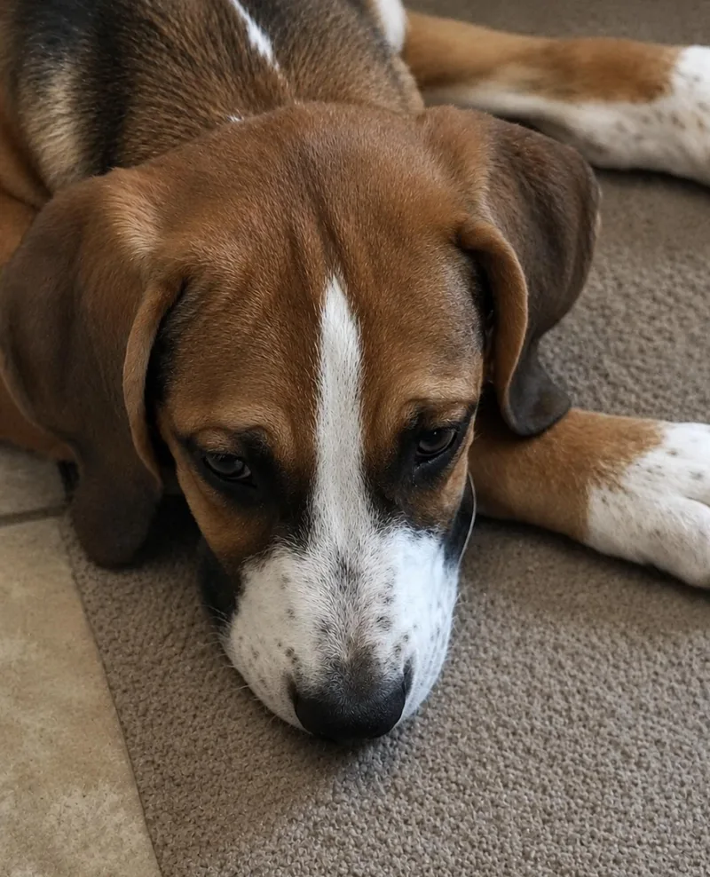 A baby small-sized male Treeing Walker Coonhound dog named Clay for adoption in TULSA, OK