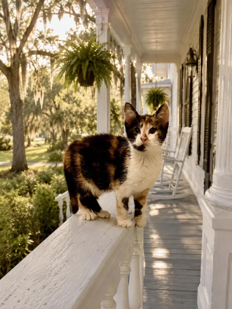 A young large-sized female Calico Domestic Short Hair cat named Wynken for adoption in Choctaw, OK