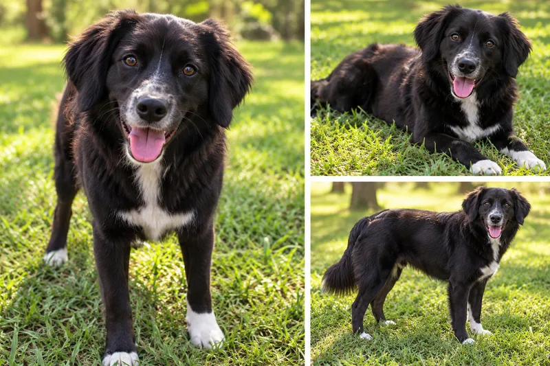 A young small-sized female Border Collie dog named Wednesday for adoption in Kiln, MS