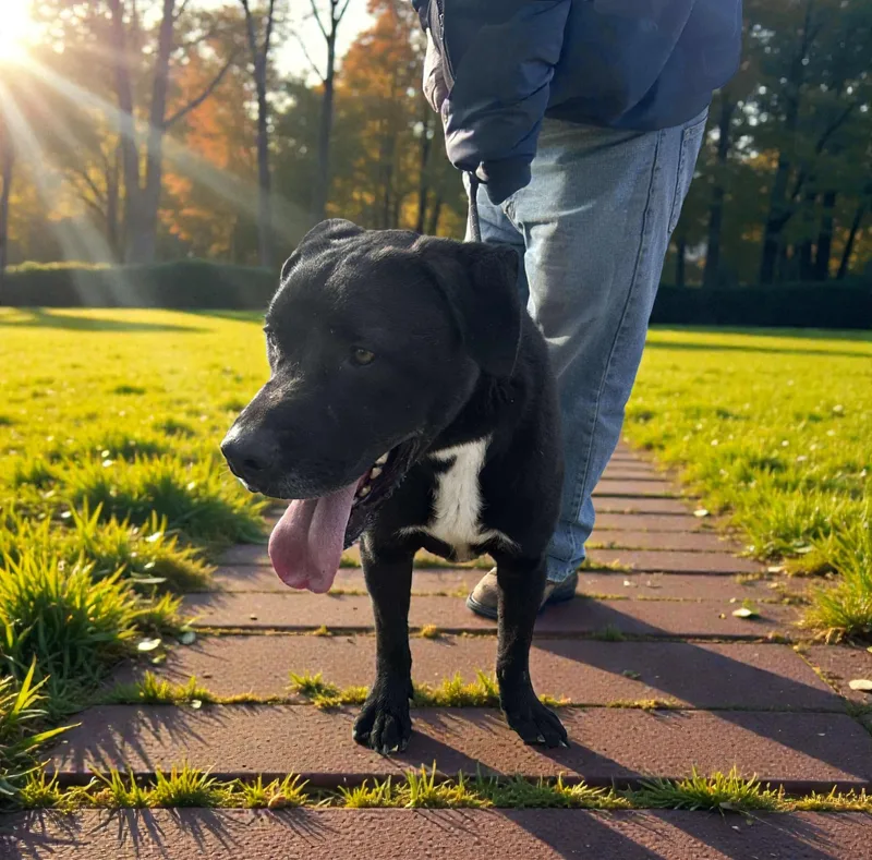 An adult large-sized male Black Labrador Retriever dog named Holt for adoption in Ventura, CA