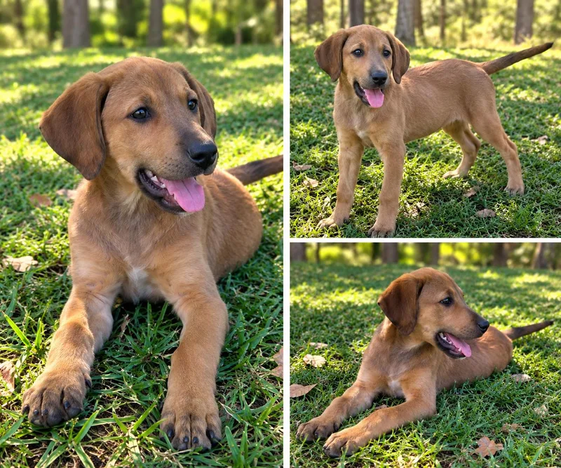 A baby medium-sized female Brown / Chocolate Mixed Breed dog named Memphis for adoption in Kiln, MS