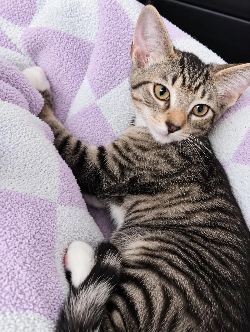 A baby medium-sized male Domestic Short Hair cat named Soba & Koda for adoption in Soddy Daisy, TN