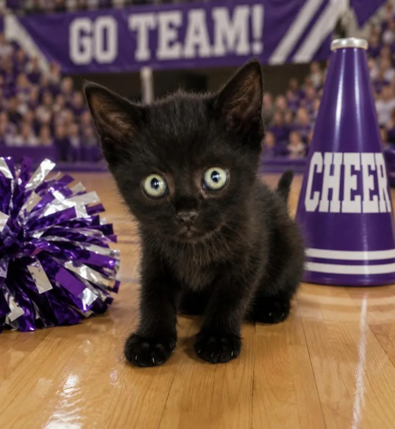 A baby small-sized female Domestic Short Hair cat named Flamingo for adoption in Washington Court House, OH