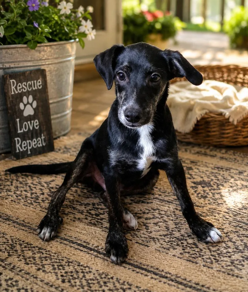 A baby medium-sized male Brindle Mixed Breed dog named Ranger for adoption in Mooresville, NC