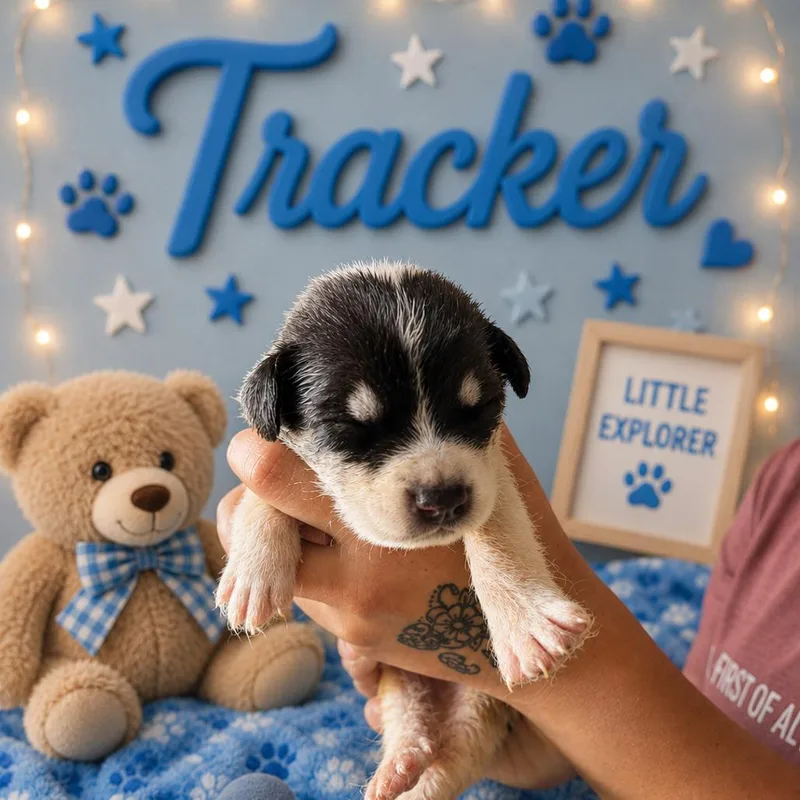 A baby large-sized male Coonhound dog named Tracker for adoption in Columbia Station, OH