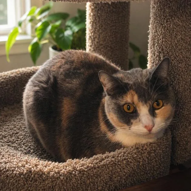 An adult small-sized female Domestic Short Hair cat named Eloise Bonded with Lola for adoption in Woodstock, GA