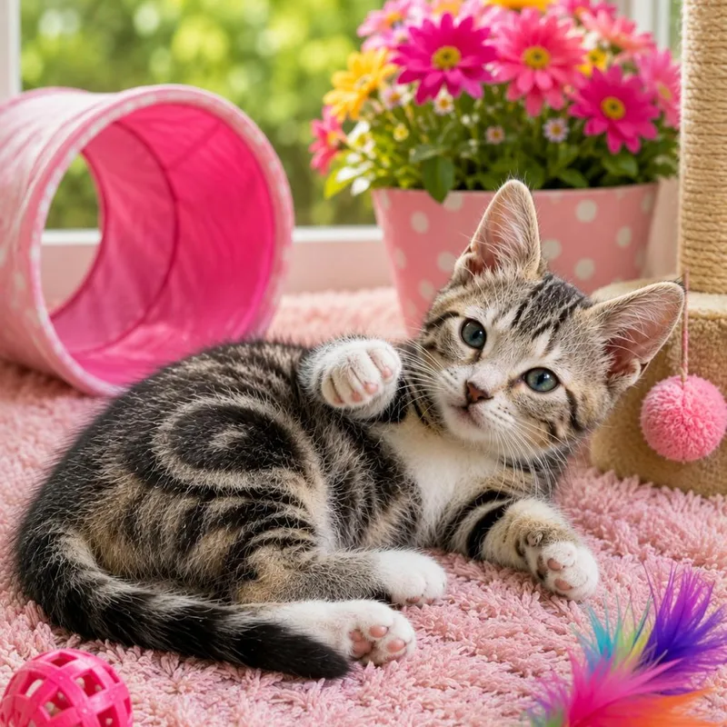 A baby small-sized female Black Domestic Short Hair cat named Kamiah for adoption in League City, TX