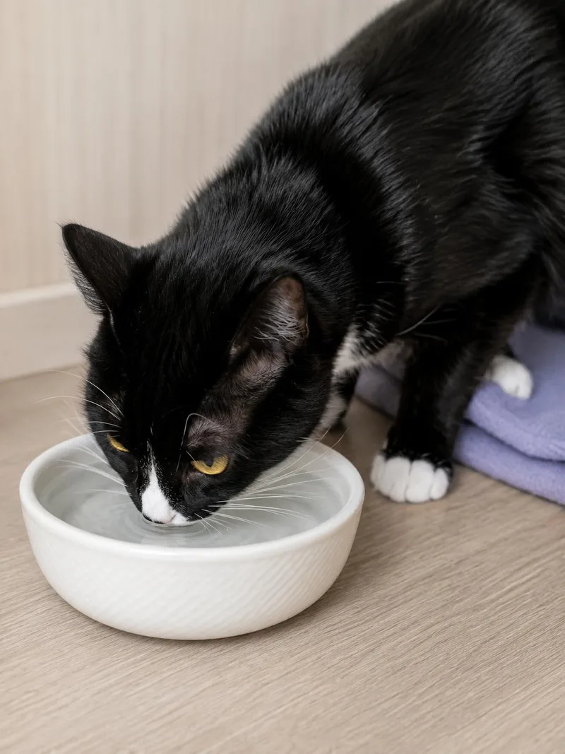 A young medium-sized male Tuxedo cat named Nico for adoption in Plano, TX