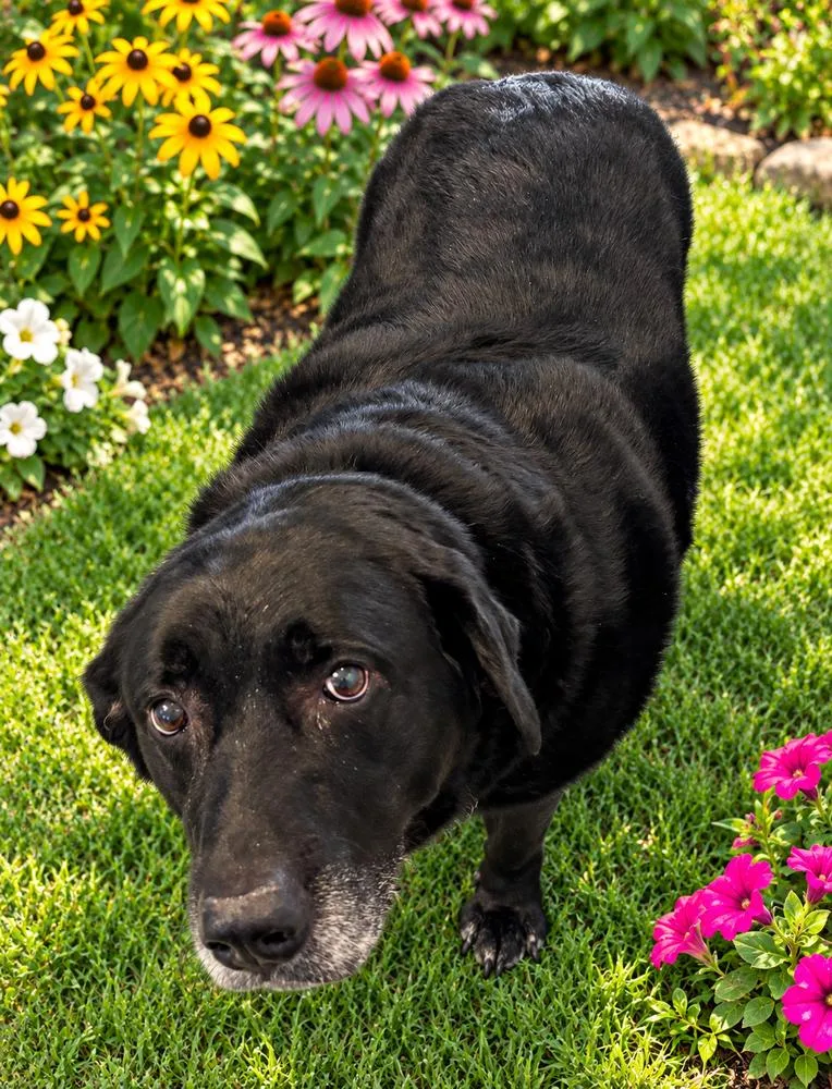 A senior large-sized male Labrador Retriever dog named Roscoe for adoption in Bartlesville, OK