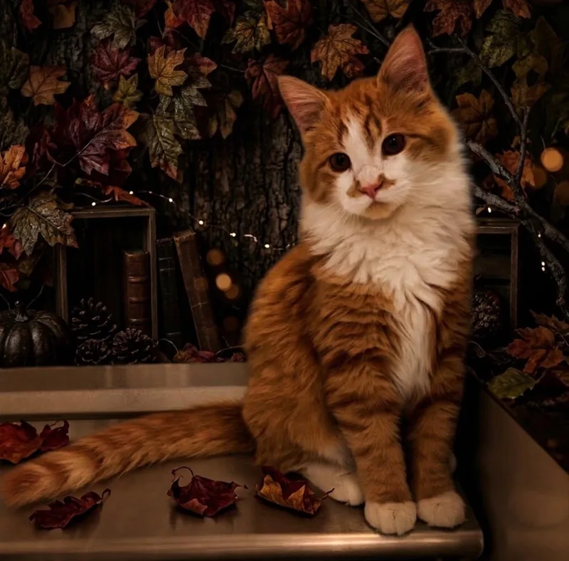 A young medium-sized male Orange & White Tabby cat named 61846121 for adoption in Elko, NV