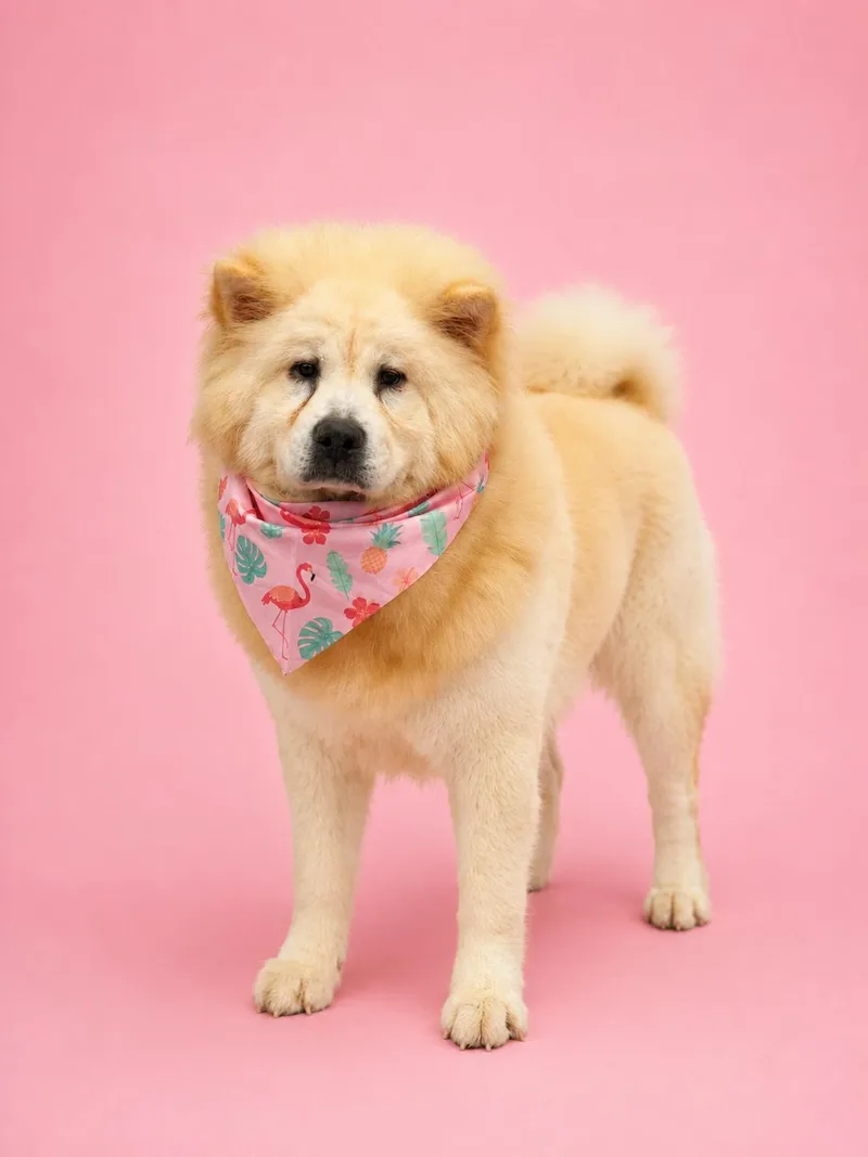 A baby large-sized female Chow Chow dog named Wonton for adoption in Palo Alto, CA