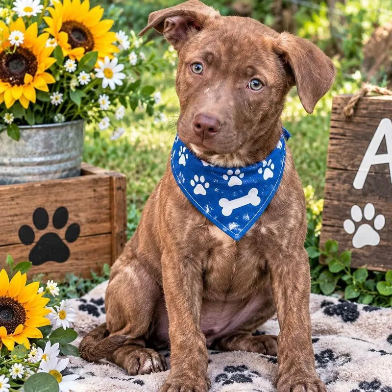 A baby medium-sized male Labrador Retriever dog named Bear for adoption in Locust Fork, AL