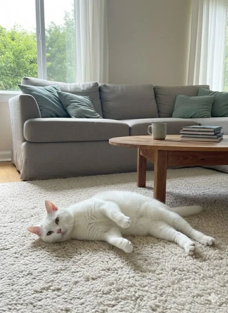 An adult large-sized female Domestic Short Hair cat named Snowball for adoption in Center, TX