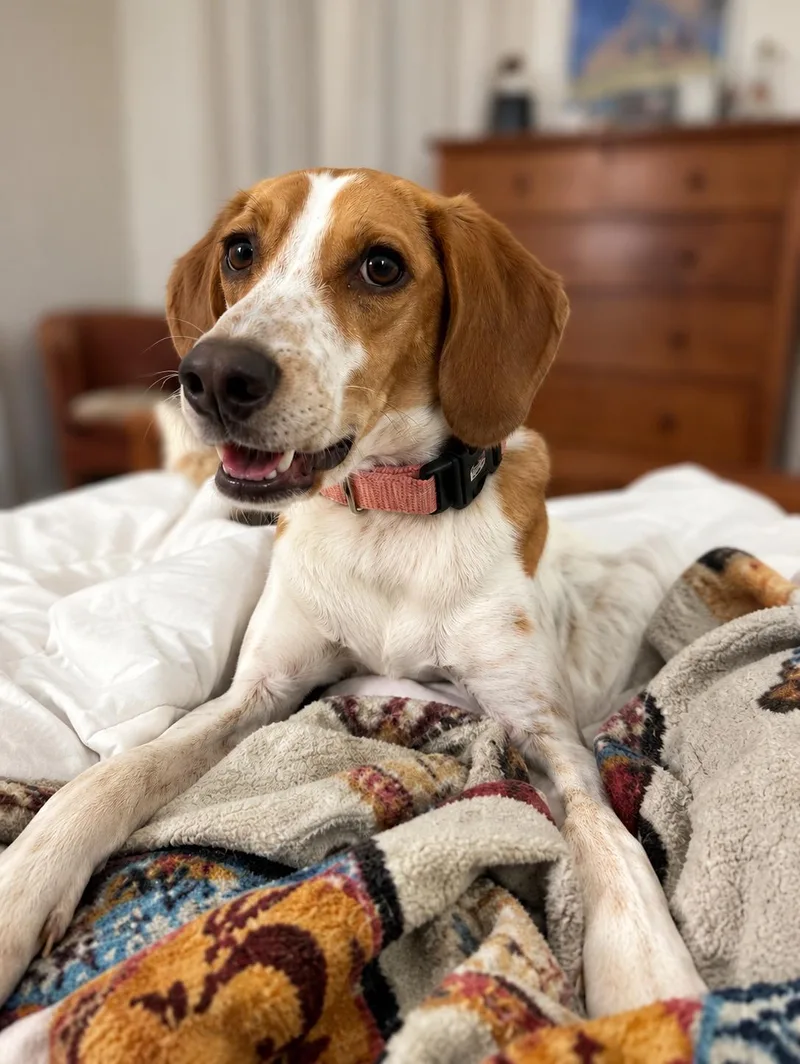 An adult medium-sized female Hound dog named Darby for adoption in Mobile, AL