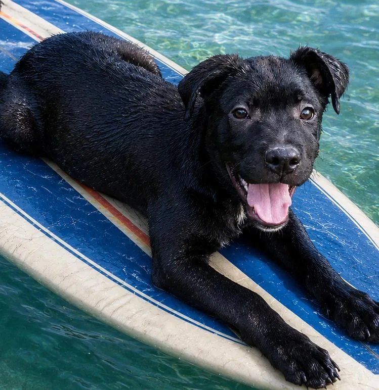 A baby medium-sized female Labrador Retriever dog named Paraguay for adoption in Evergreen, CO