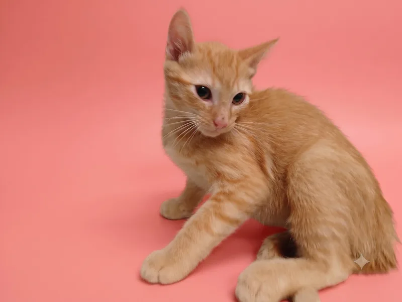 A baby small-sized male Domestic Short Hair cat named Joshua for adoption in Los Angeles, CA