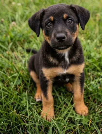 A baby small-sized male German Shepherd Dog dog named Willie Nelson for adoption in Guntersville, AL