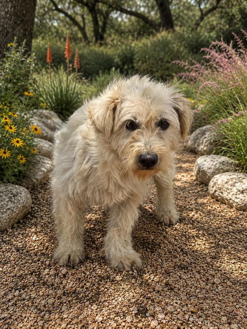 An adult small-sized female Terrier dog named Jayla for adoption in Helotes, TX