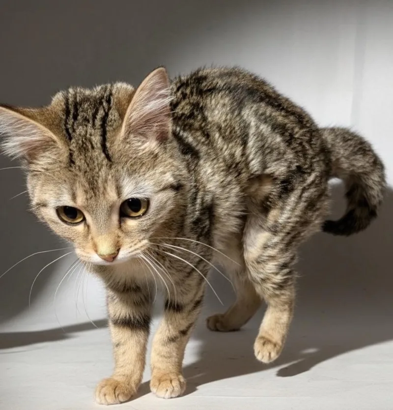 A baby small-sized female Domestic Short Hair cat named Saylor for adoption in Fort Myers, FL