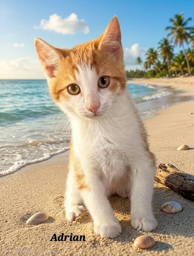 A baby medium-sized male Tabby (Orange / Red) Domestic Short Hair cat named Adrian for adoption in Catasauqua, PA