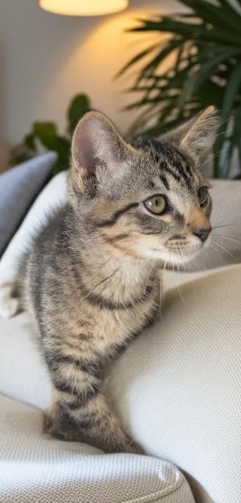 A baby small-sized male Domestic Short Hair cat named Bud for adoption in Fort Myers, FL