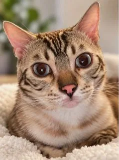 A baby medium-sized male Bengal cat named Okapi for adoption in Franklin, TN