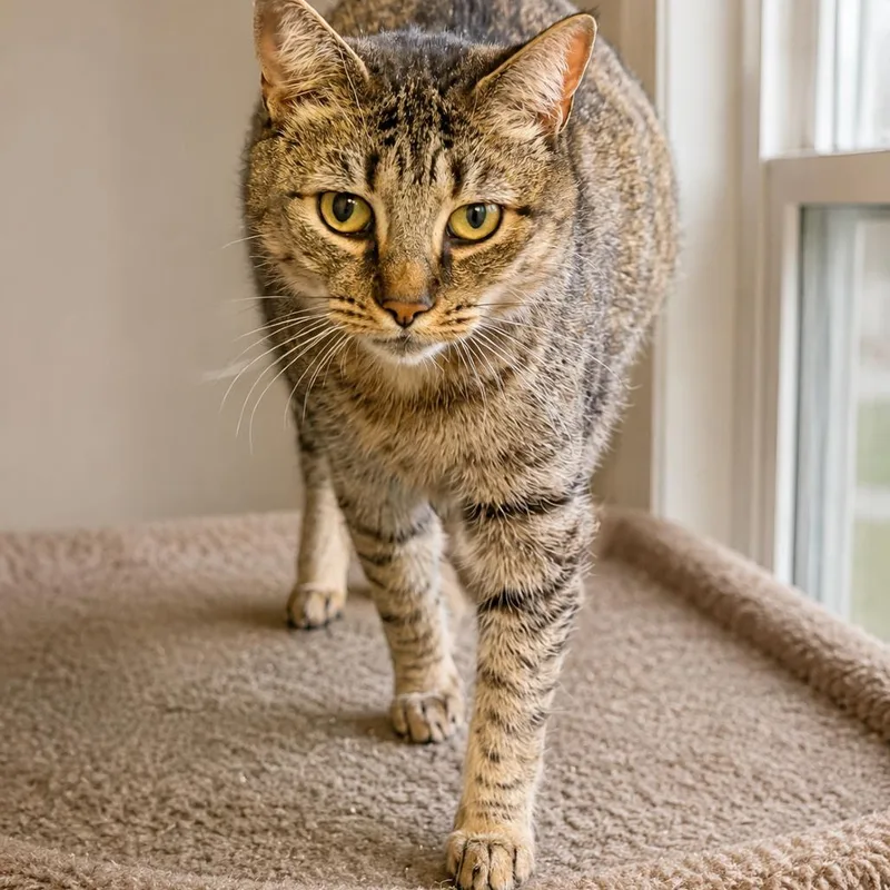 An adult small-sized female Domestic Short Hair cat named Sarabi for adoption in Hopewell, VA