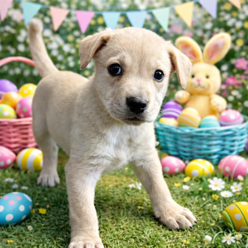 A baby small-sized male Yellow / Tan / Blond / Fawn Labrador Retriever dog named Michael Jackson for adoption in San Antonio, TX