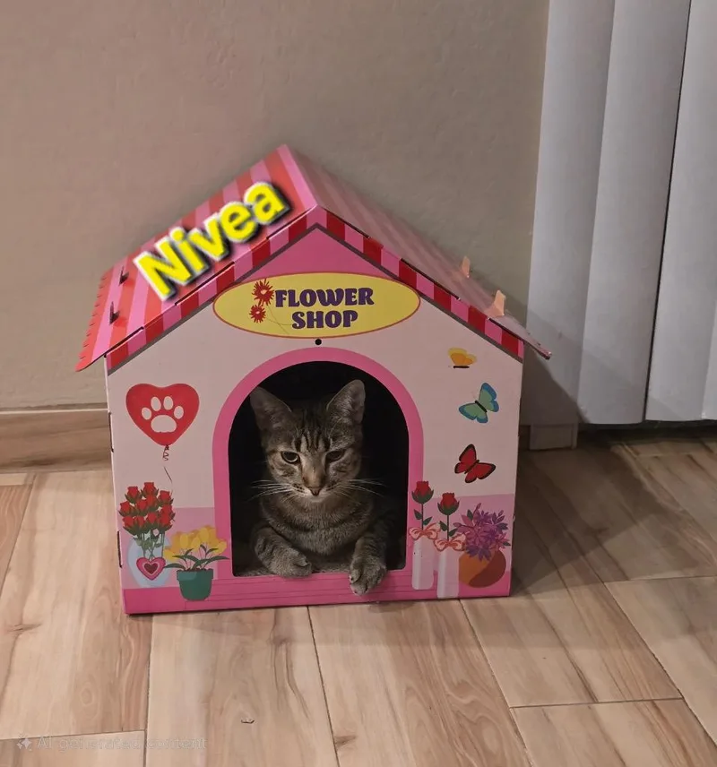 A young medium-sized female Domestic Short Hair cat named Nivea TF for adoption in Peoria, AZ