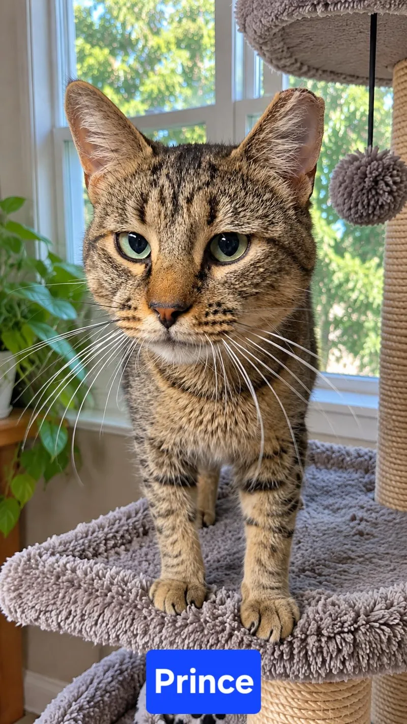 An adult medium-sized male Domestic Short Hair cat named Prince for adoption in Kenhorst, PA