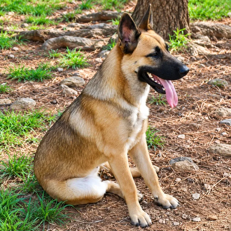 A young medium-sized male German Shepherd Dog dog named Max for adoption in Wedowee, AL