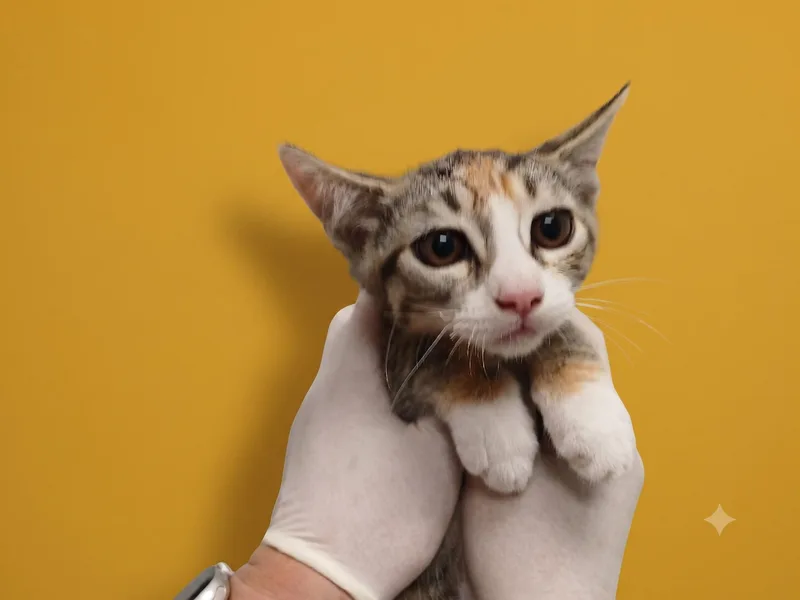 A baby small-sized female Domestic Short Hair cat named Sweet for adoption in Los Angeles, CA