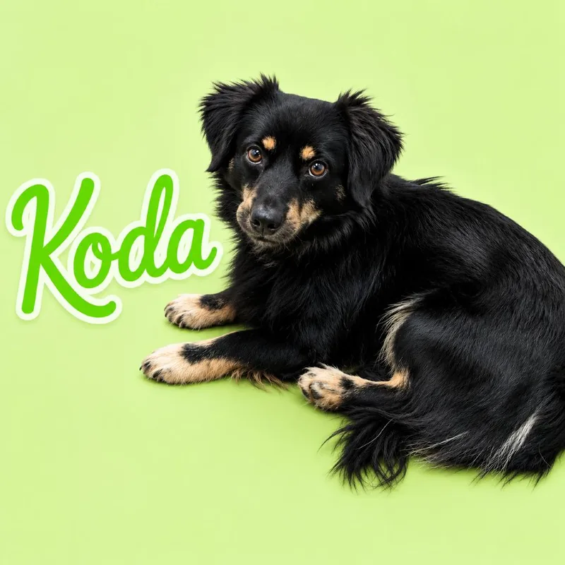 An adult small-sized male Black Dachshund (Miniature Long Haired) dog named Koda for adoption in Scottsdale, AZ