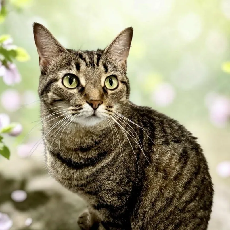An adult medium-sized female Brown / Chocolate Domestic Short Hair cat named Sassy for adoption in Bentonville, AR