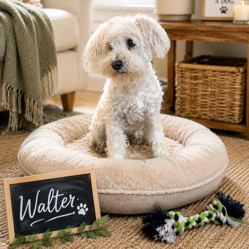 An adult small-sized male White / Cream Miniature Schnauzer dog named Walter for adoption in Phoenix, AZ