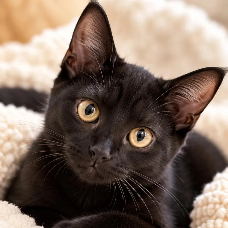 A baby small-sized female Black Domestic Short Hair cat named Girlie for adoption in Simpsonville, SC