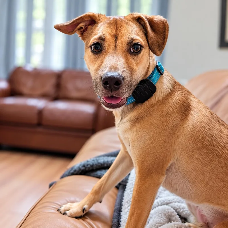 A baby medium-sized male Yellow / Tan / Blond / Fawn Mixed Breed dog named Yankee for adoption in Baldwin, MD
