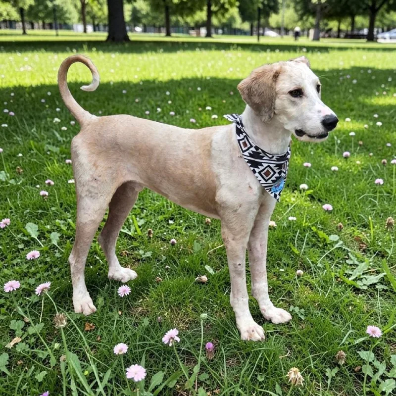 An adult medium-sized male White / Cream Standard Poodle dog named Chance for adoption in Floresville, TX