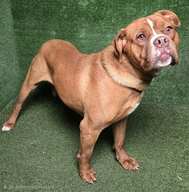 A young extra large-sized male Pit Bull Terrier dog named Harry Potter for adoption in Lancaster, CA