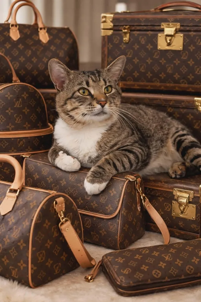 An adult medium-sized male Tabby (Brown / Chocolate) Domestic Short Hair cat named Louis Vuitton for adoption in West Palm Beach, FL