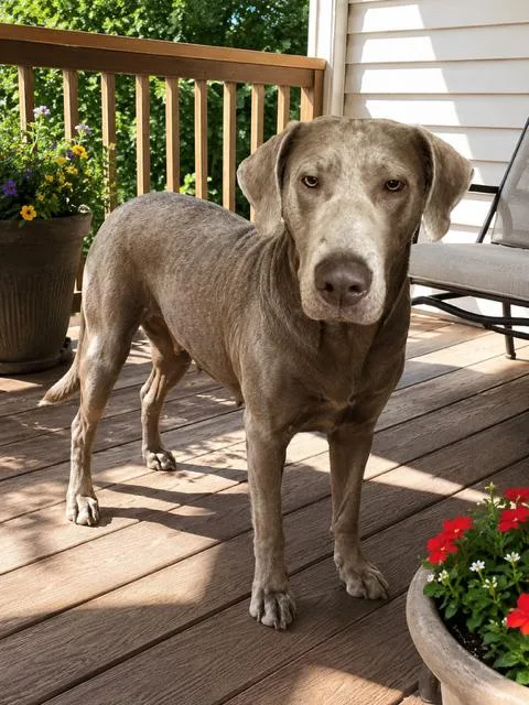 A young medium-sized female Labrador Retriever dog named Momma Sally for adoption in Midway, UT