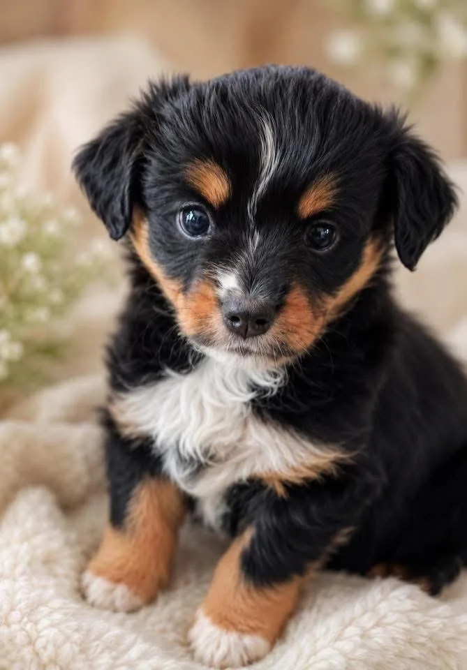 A baby medium-sized female Mixed Breed dog named Squeak for adoption in Monticello, MN