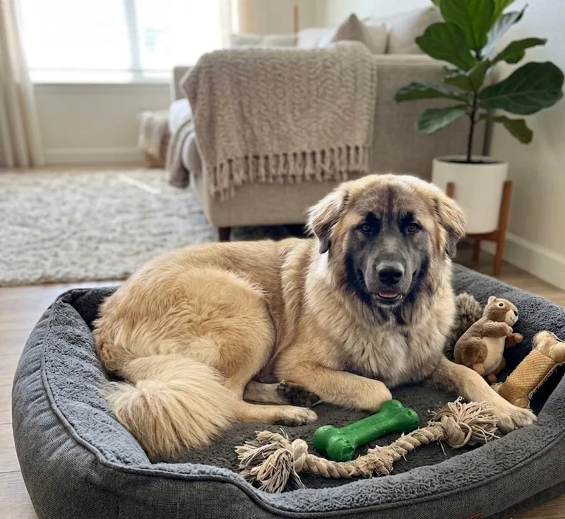 A young large-sized female Belgian Shepherd / Sheepdog dog named Shatzi for adoption in North Prairie, WI