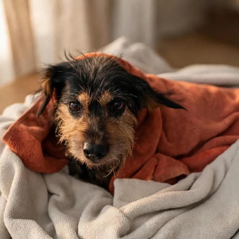 An adult small-sized male Black Terrier dog named Mindy for adoption in Pittsburg, KS