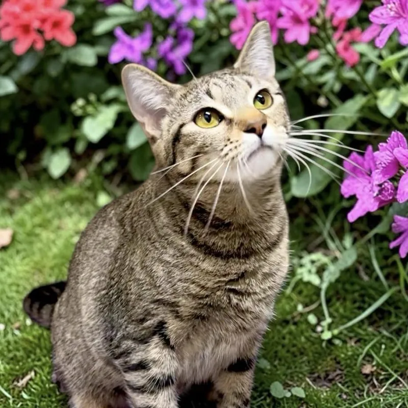 A young small-sized female Brown / Chocolate Domestic Short Hair cat named Belly for adoption in Bentonville, AR