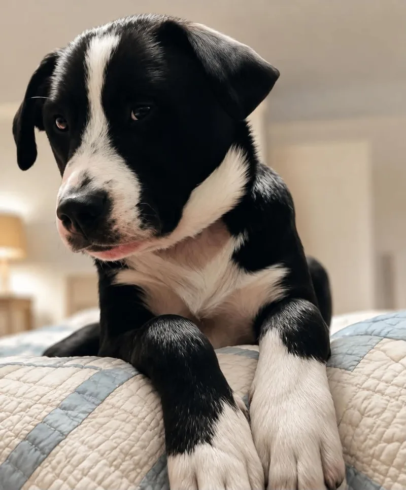 A young medium-sized female Black Border Collie dog named Penny Two for adoption in Mount Holly, NJ