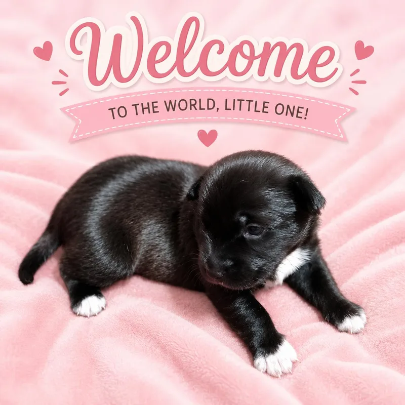A baby medium-sized female Black Australian Cattle Dog / Blue Heeler dog named Lilo for adoption in Vernon, CT