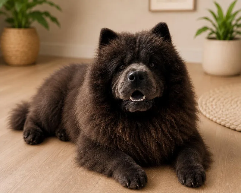 A young large-sized male Chow Chow dog named Chopstix for adoption in Palo Alto, CA
